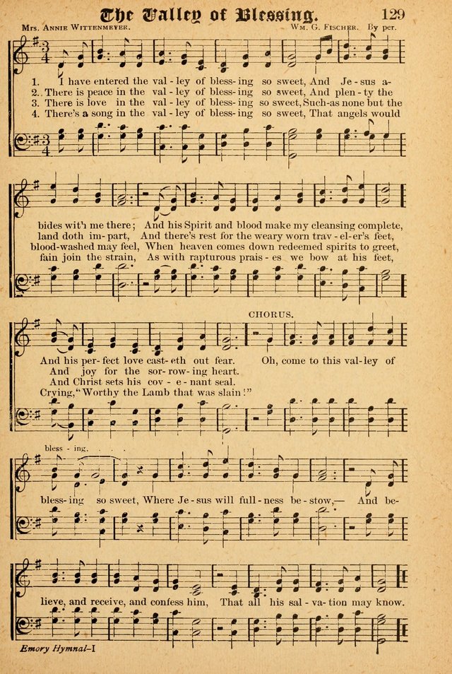 The Emory Hymnal: a collection of sacred hymns and music for use in public worship, Sunday-schools, social meetings and family worship page 127