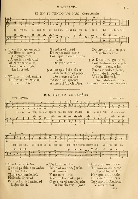 El Himnario Evangelico : Para el Uso de Todas Las Iglesias page 212