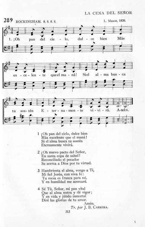 El Himnario para el uso de las Iglesias Evangelicas de Habla Espanola en Todo el Mundo page 313