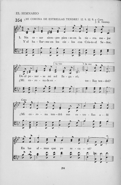 El Himnario para el uso de las Iglesias Evangelicas de Habla Espanola en Todo el Mundo page 394