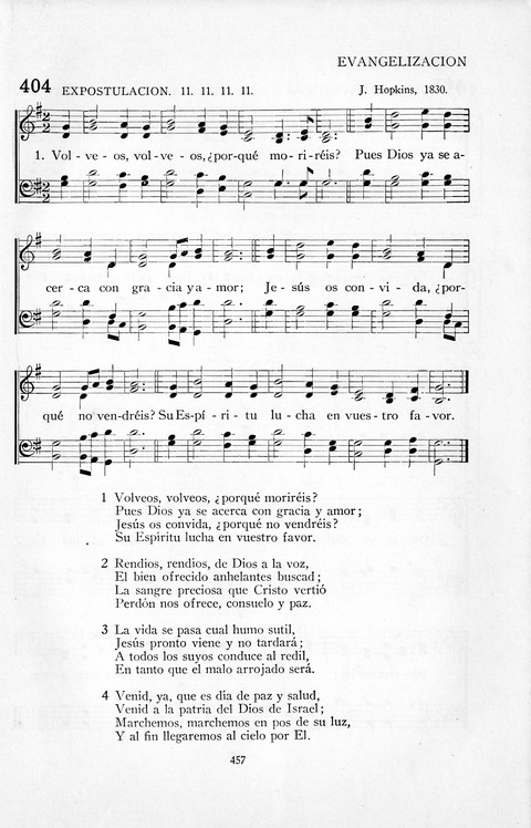 El Himnario para el uso de las Iglesias Evangelicas de Habla Espanola en Todo el Mundo page 458