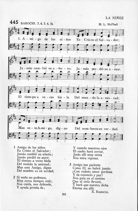 El Himnario para el uso de las Iglesias Evangelicas de Habla Espanola en Todo el Mundo page 502