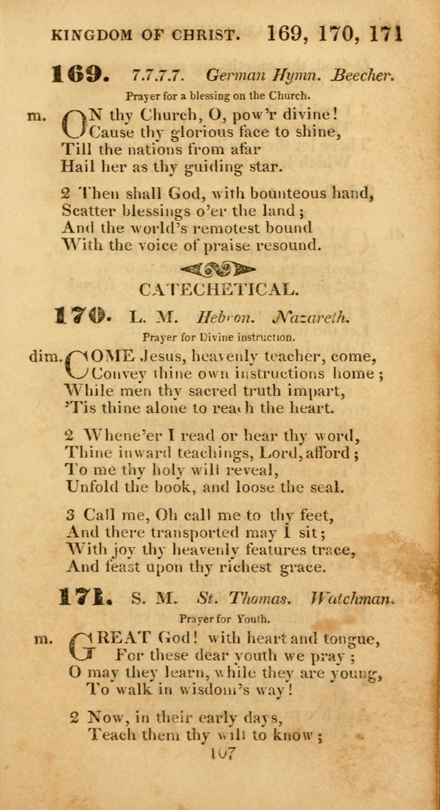 Evangelical Hymns: original and selected: designed for the use of families and private circles; for social prayer meetings, seasons of revival or oother occasions of special interest page 103