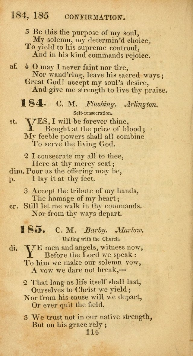 Evangelical Hymns: original and selected: designed for the use of families and private circles; for social prayer meetings, seasons of revival or oother occasions of special interest page 110