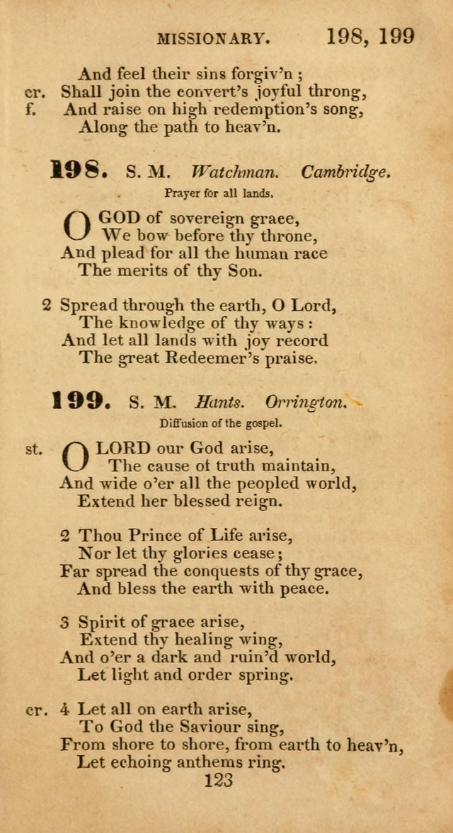 Evangelical Hymns: original and selected: designed for the use of families and private circles; for social prayer meetings, seasons of revival or oother occasions of special interest page 119