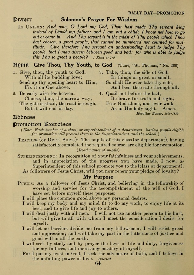 Elmhurst Hymnal: and orders of worship for the Sunday school, young people