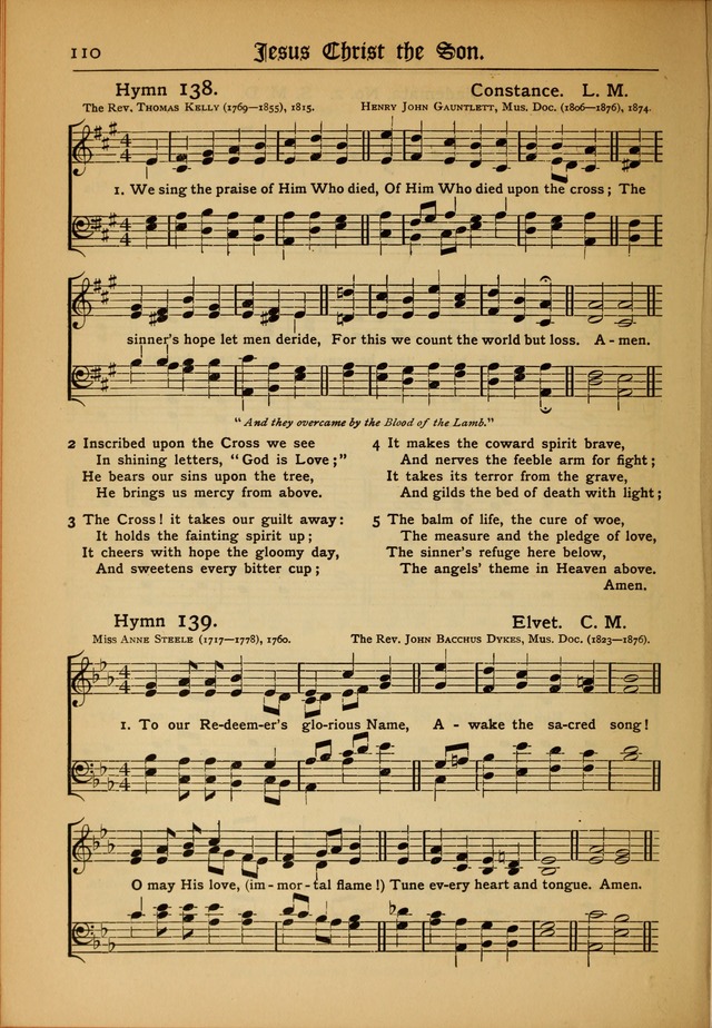 The Evangelical Hymnal with Tunes page 112