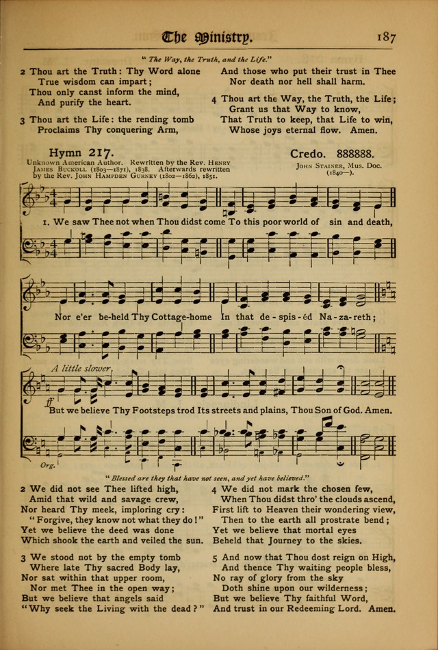 The Evangelical Hymnal with Tunes page 191