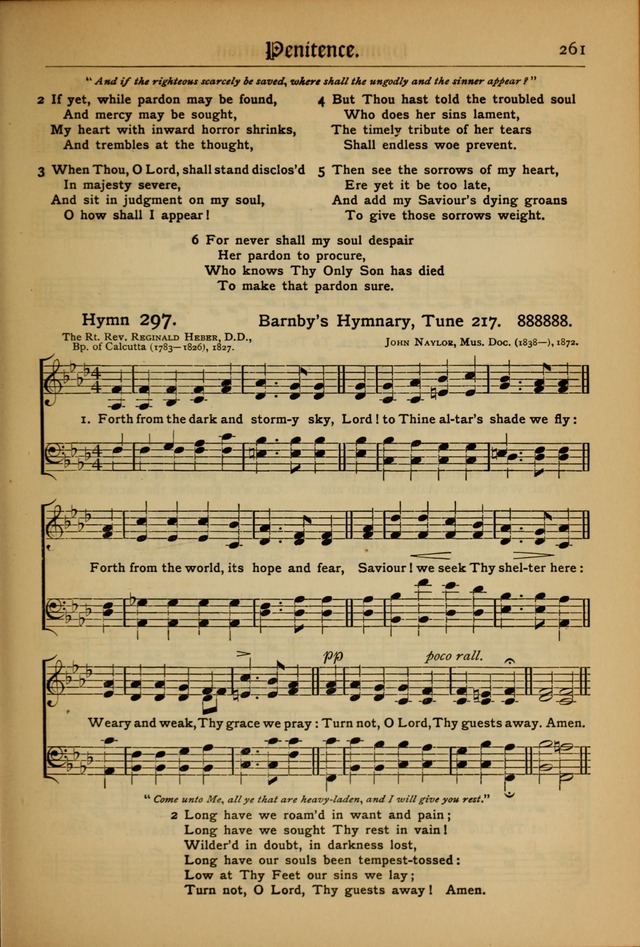 The Evangelical Hymnal with Tunes page 265