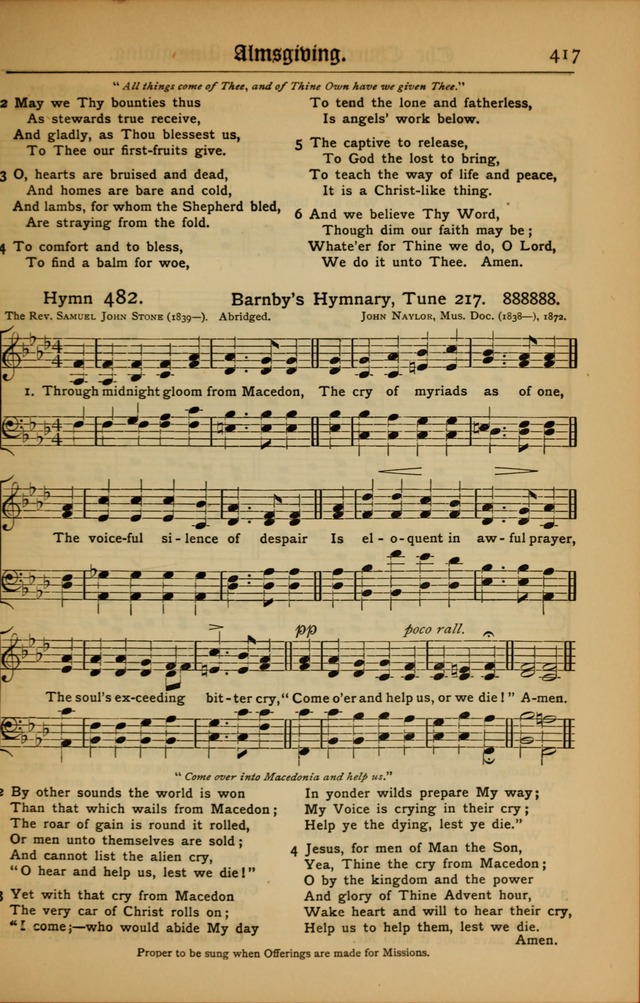 The Evangelical Hymnal with Tunes page 421