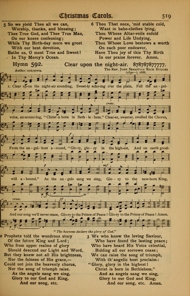 The Evangelical Hymnal with Tunes page 523