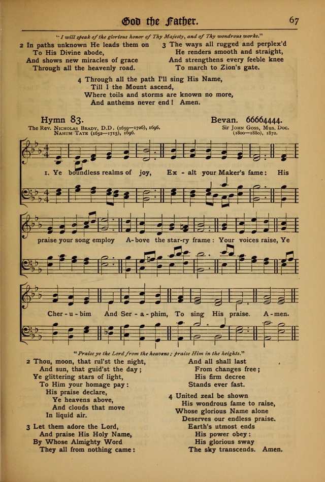 The Evangelical Hymnal with Tunes page 69