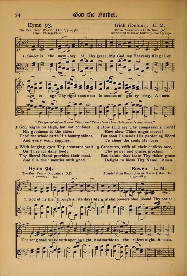 The Evangelical Hymnal with Tunes page 76