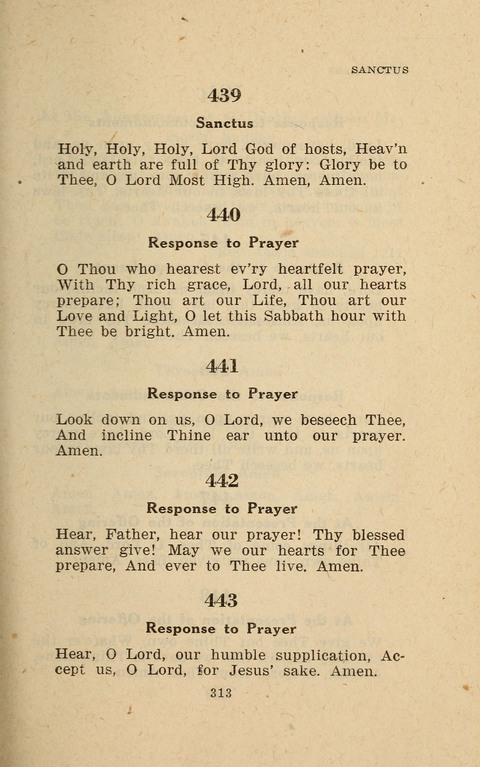 The Evangelical Hymnal. Text edition page 315