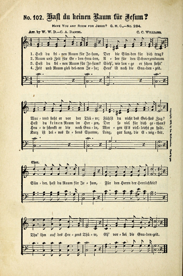 Evangeliums-Lieder 1 und 2 (Gospel Hymns) page 100