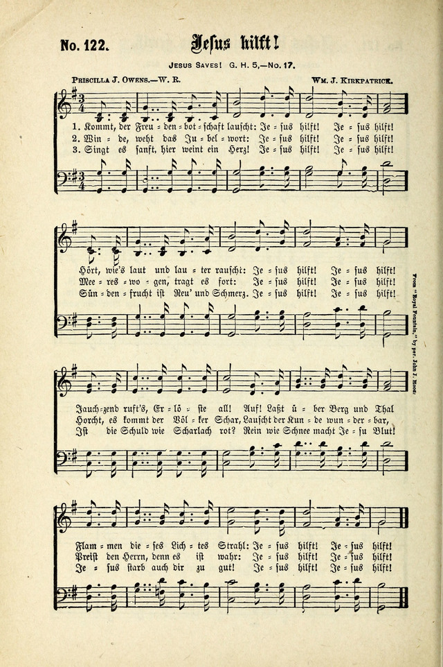 Evangeliums-Lieder 1 und 2 (Gospel Hymns) page 122