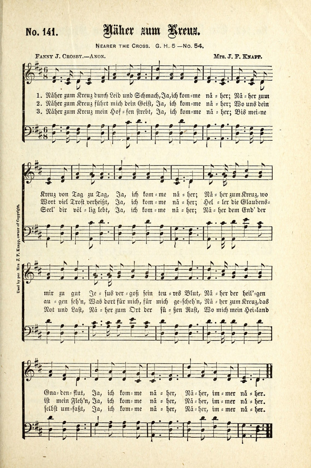 Evangeliums-Lieder 1 und 2 (Gospel Hymns) page 141
