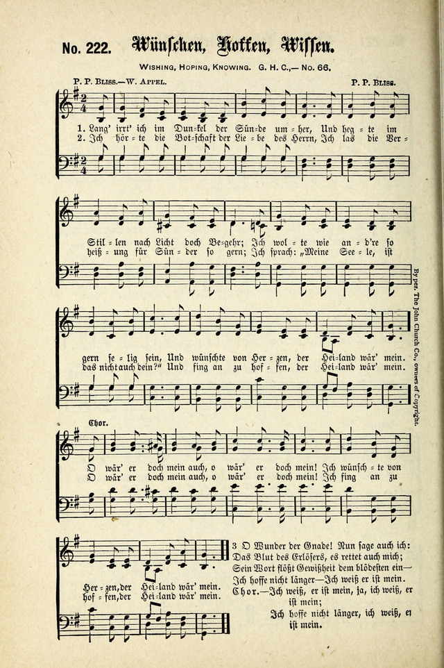 Evangeliums-Lieder 1 und 2 (Gospel Hymns) page 222