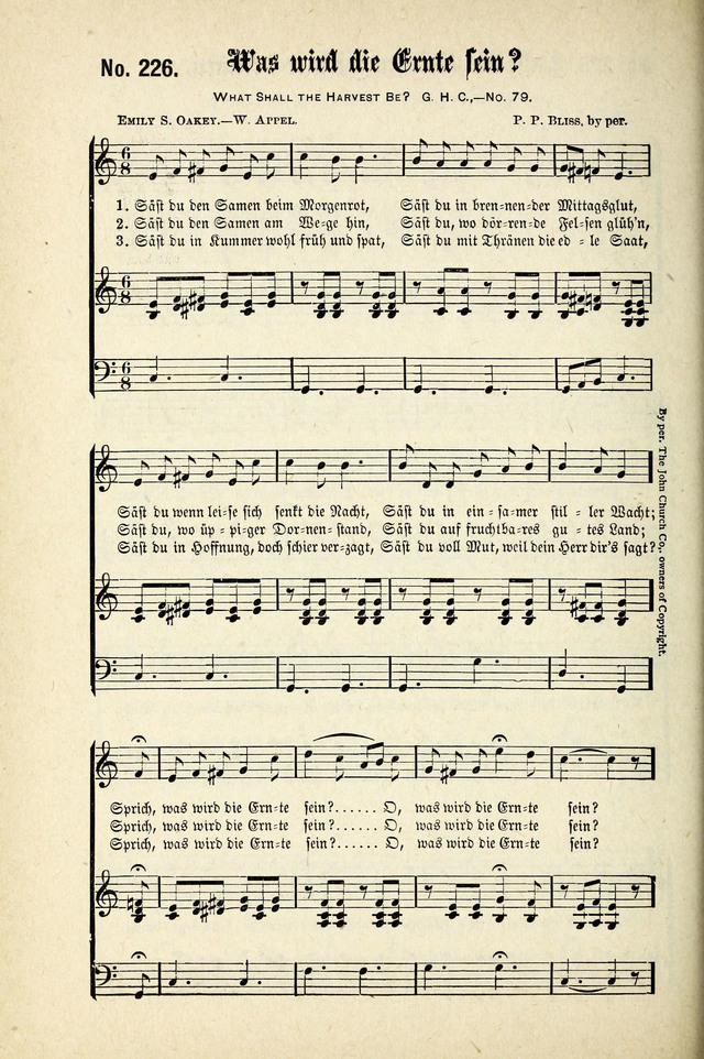 Evangeliums-Lieder 1 und 2 (Gospel Hymns) page 226