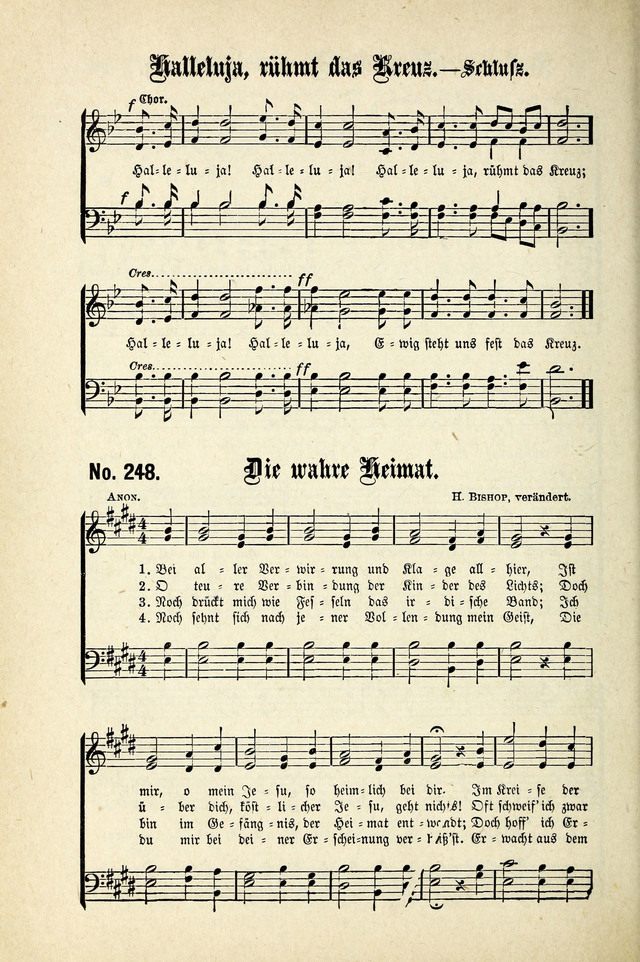 Evangeliums-Lieder 1 und 2 (Gospel Hymns) page 250