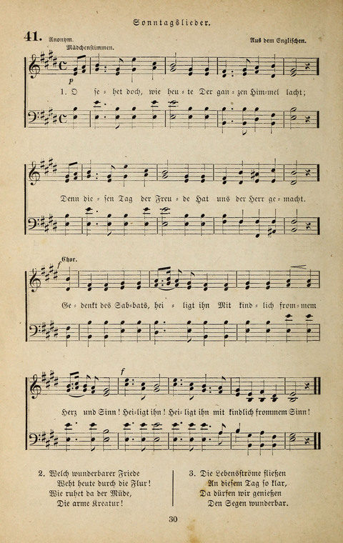 Evangelischer Liederschatz: eine Auswahl der bekanntesten Kernlieder für Sonntags-Schule, Vereine und Gottesdienste (2. Auflage) page 30