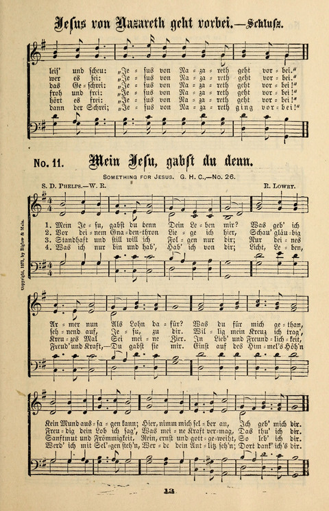 Evangeliums-Lieder 1 und 2: (Gospel Hymns) mit deutschen Kernliedern page 13