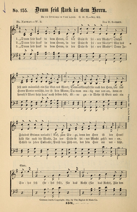 Evangeliums-Lieder 1 und 2: (Gospel Hymns) mit deutschen Kernliedern page 158