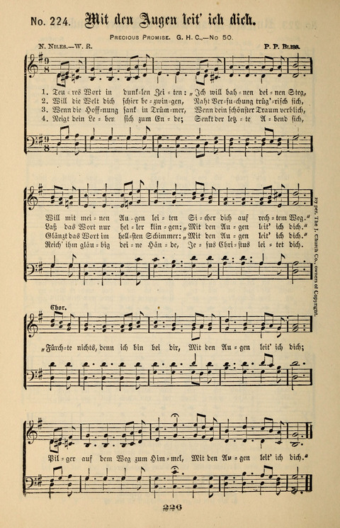 Evangeliums-Lieder 1 und 2: (Gospel Hymns) mit deutschen Kernliedern page 226