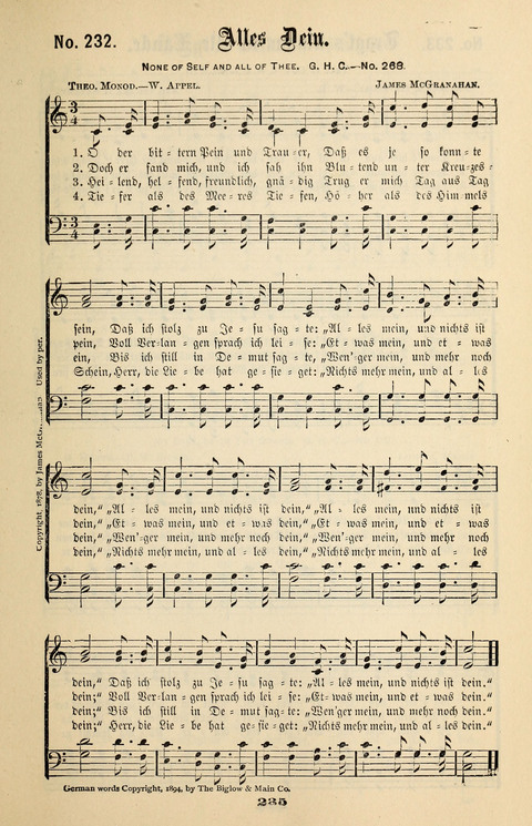 Evangeliums-Lieder 1 und 2: (Gospel Hymns) mit deutschen Kernliedern page 235
