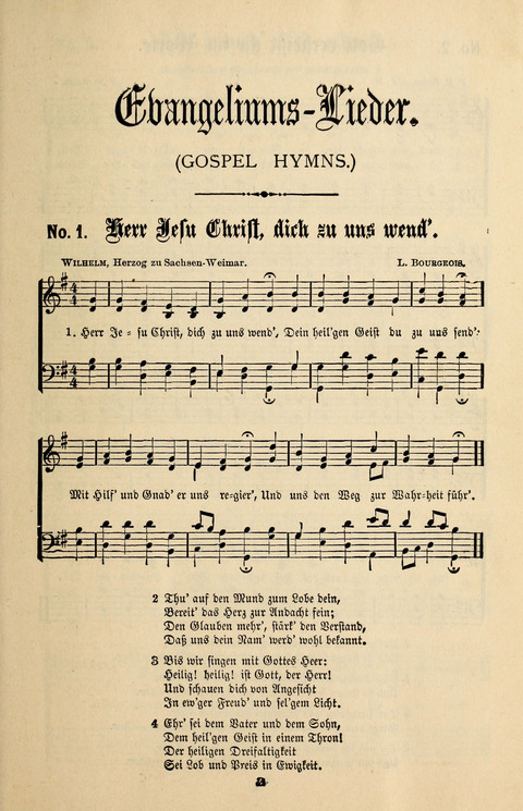 Evangeliums-Lieder 1 und 2: (Gospel Hymns) mit deutschen Kernliedern page 3