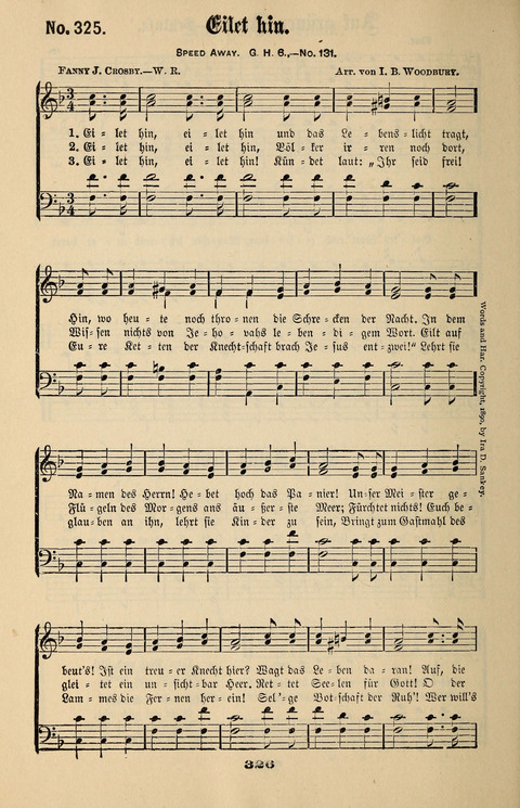 Evangeliums-Lieder 1 und 2: (Gospel Hymns) mit deutschen Kernliedern page 326