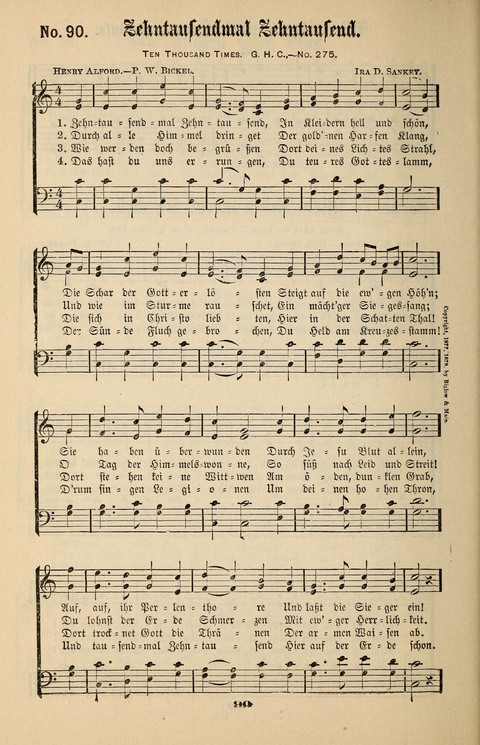 Evangeliums-Lieder 1 und 2: (Gospel Hymns) mit deutschen Kernliedern page 90