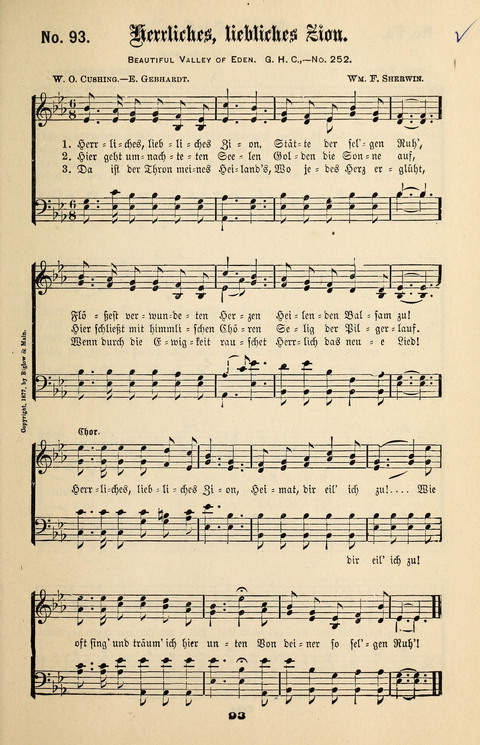 Evangeliums-Lieder 1 und 2: (Gospel Hymns) mit deutschen Kernliedern page 93