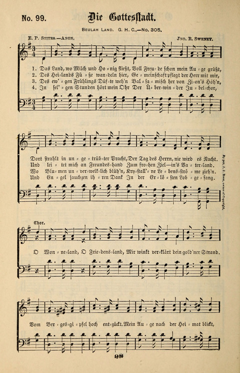 Evangeliums-Lieder 1 und 2: (Gospel Hymns) mit deutschen Kernliedern page 98