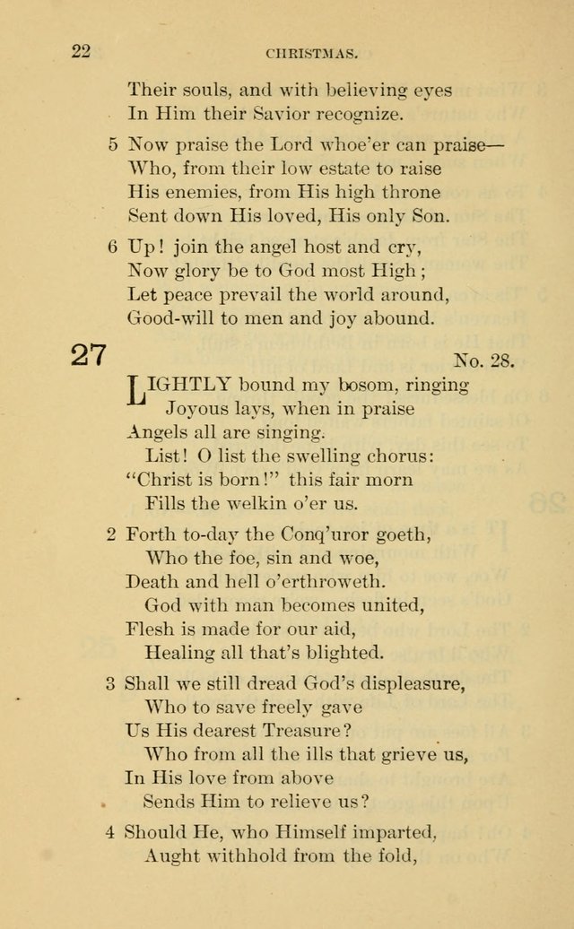 Evangelical Lutheran Hymnal page 22