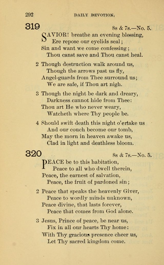 Evangelical Lutheran Hymnal page 292