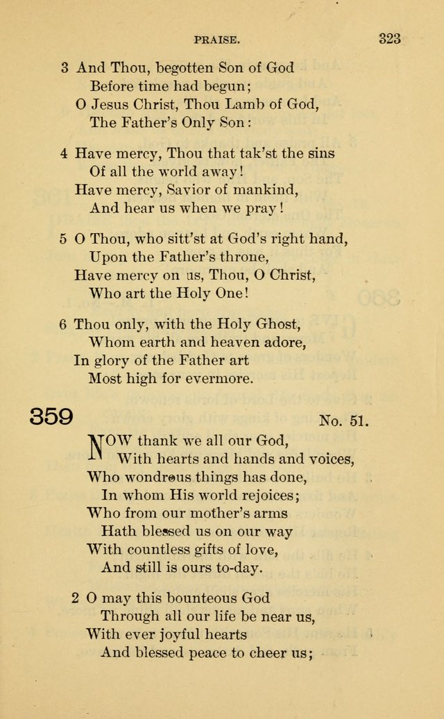 Evangelical Lutheran Hymnal page 323