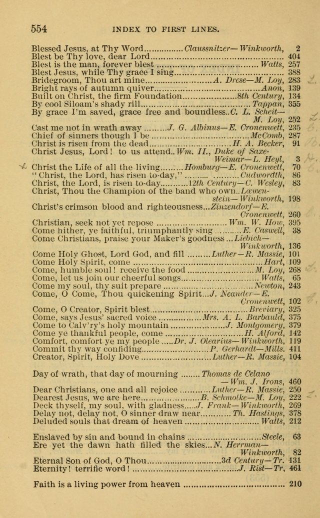 Evangelical Lutheran Hymnal page 554