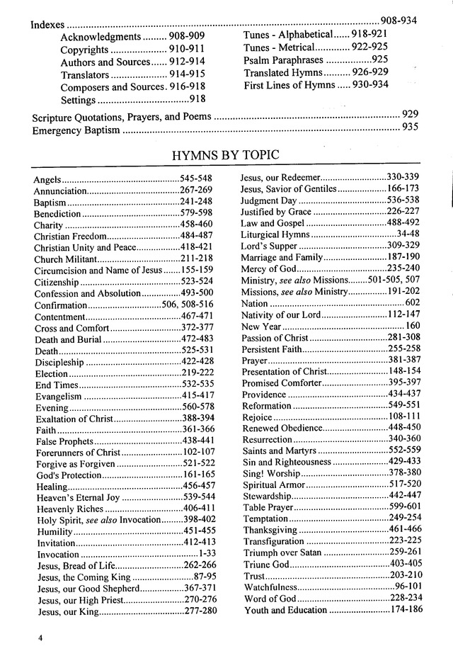 Evangelical Lutheran Hymnary page 4