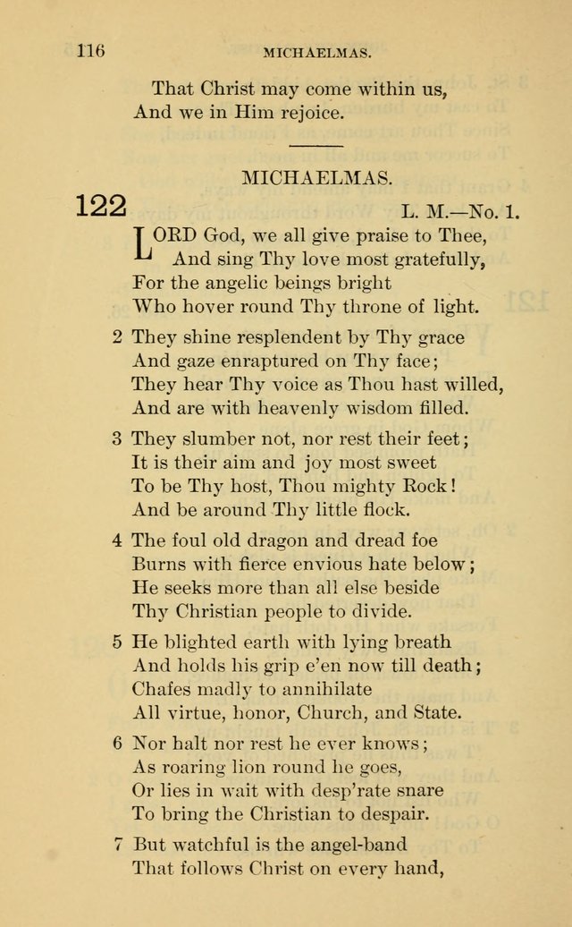 Evangelical Lutheran Hymnal. 9th ed. page 116