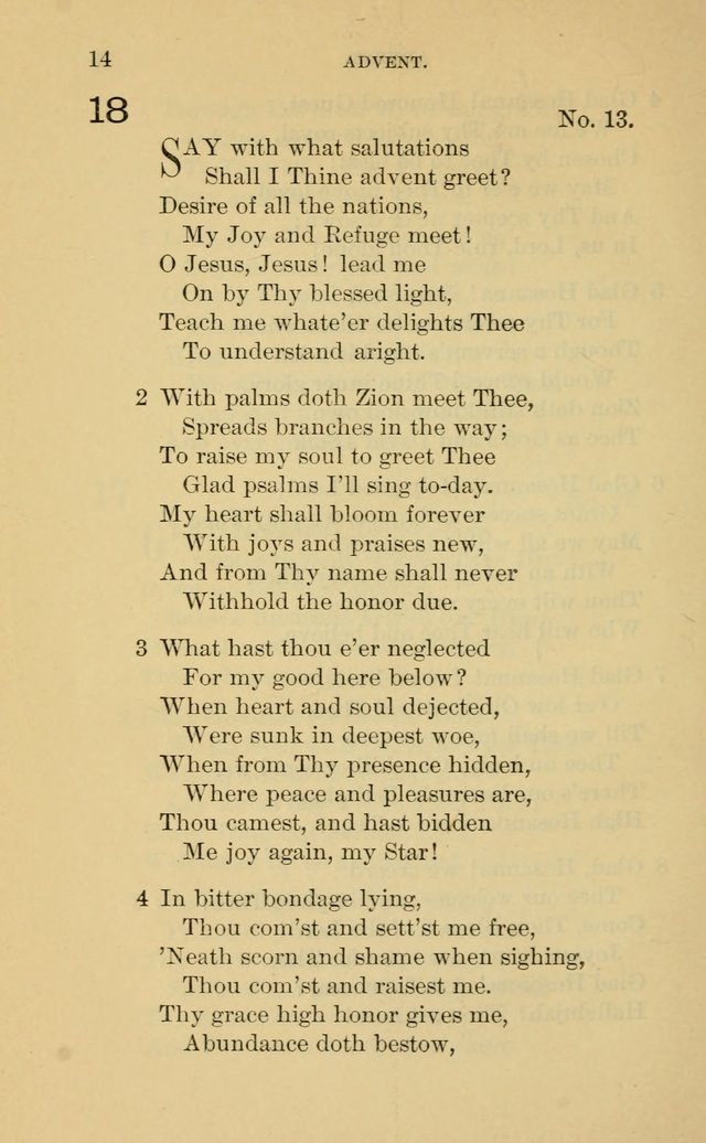 Evangelical Lutheran Hymnal. 9th ed. page 14