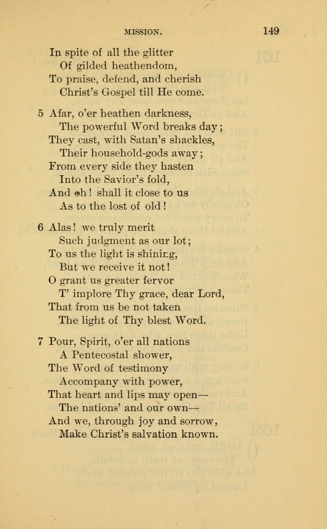 Evangelical Lutheran Hymnal. 9th ed. page 149