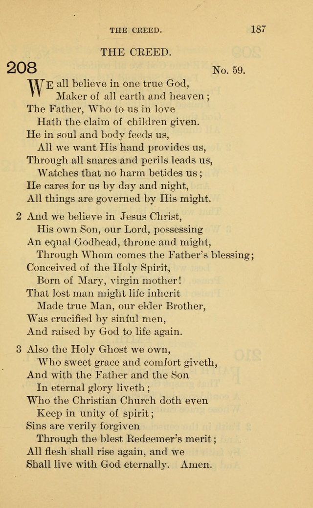 Evangelical Lutheran Hymnal. 9th ed. page 187