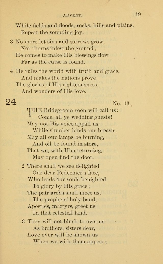 Evangelical Lutheran Hymnal. 9th ed. page 19
