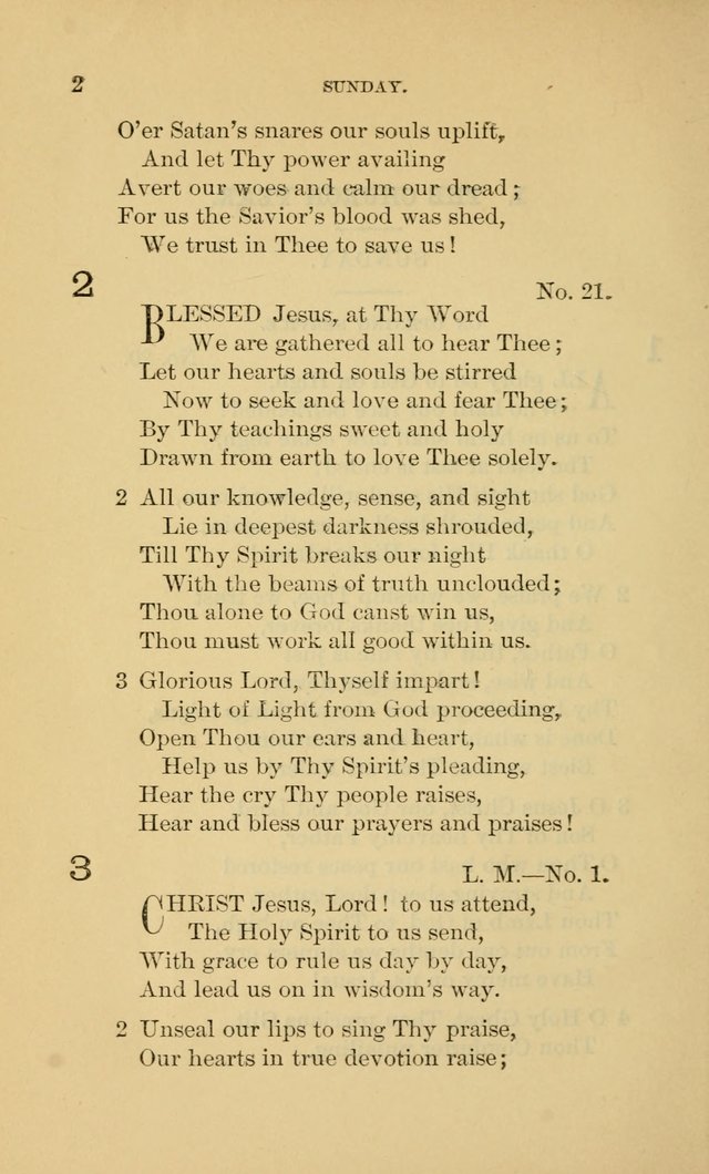 Evangelical Lutheran Hymnal. 9th ed. page 2