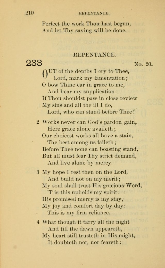 Evangelical Lutheran Hymnal. 9th ed. page 210
