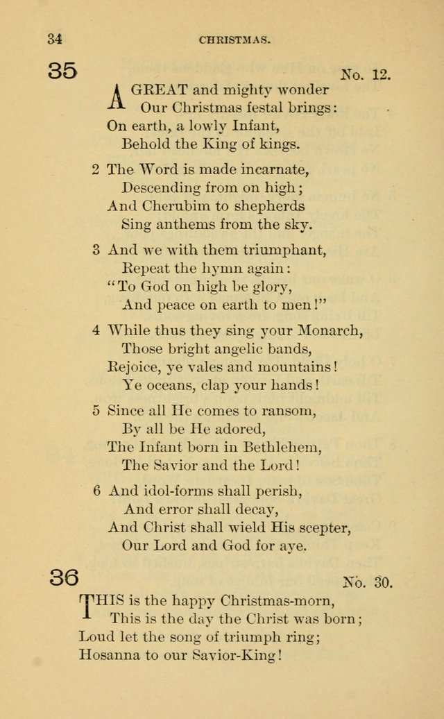 Evangelical Lutheran Hymnal. 9th ed. page 34