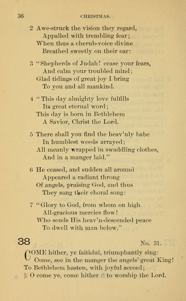 Evangelical Lutheran Hymnal. 9th ed. page 36