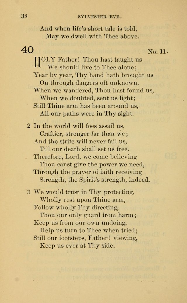 Evangelical Lutheran Hymnal. 9th ed. page 38