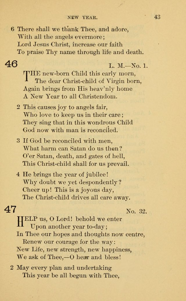 Evangelical Lutheran Hymnal. 9th ed. page 43